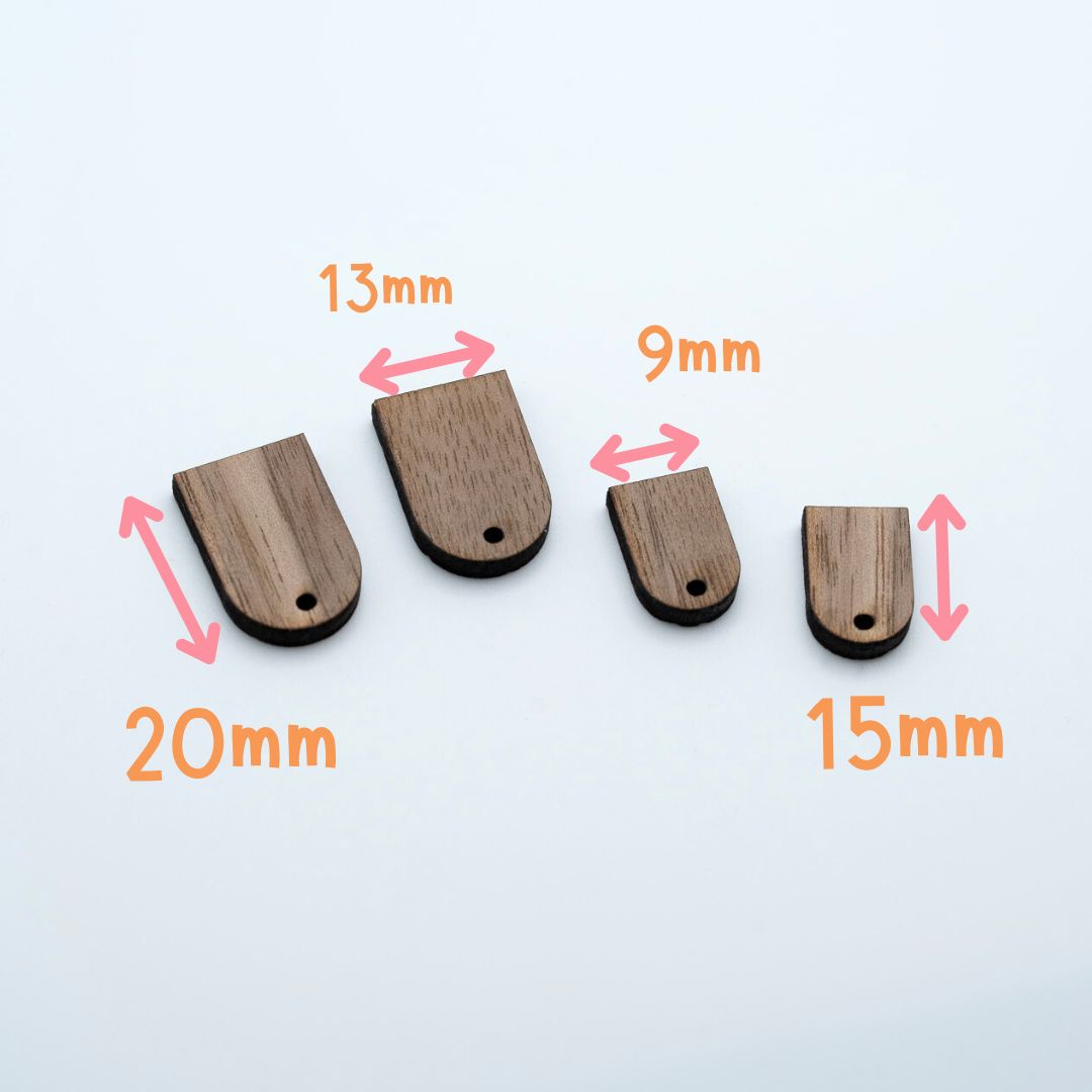 Puces en bois arche (x6)