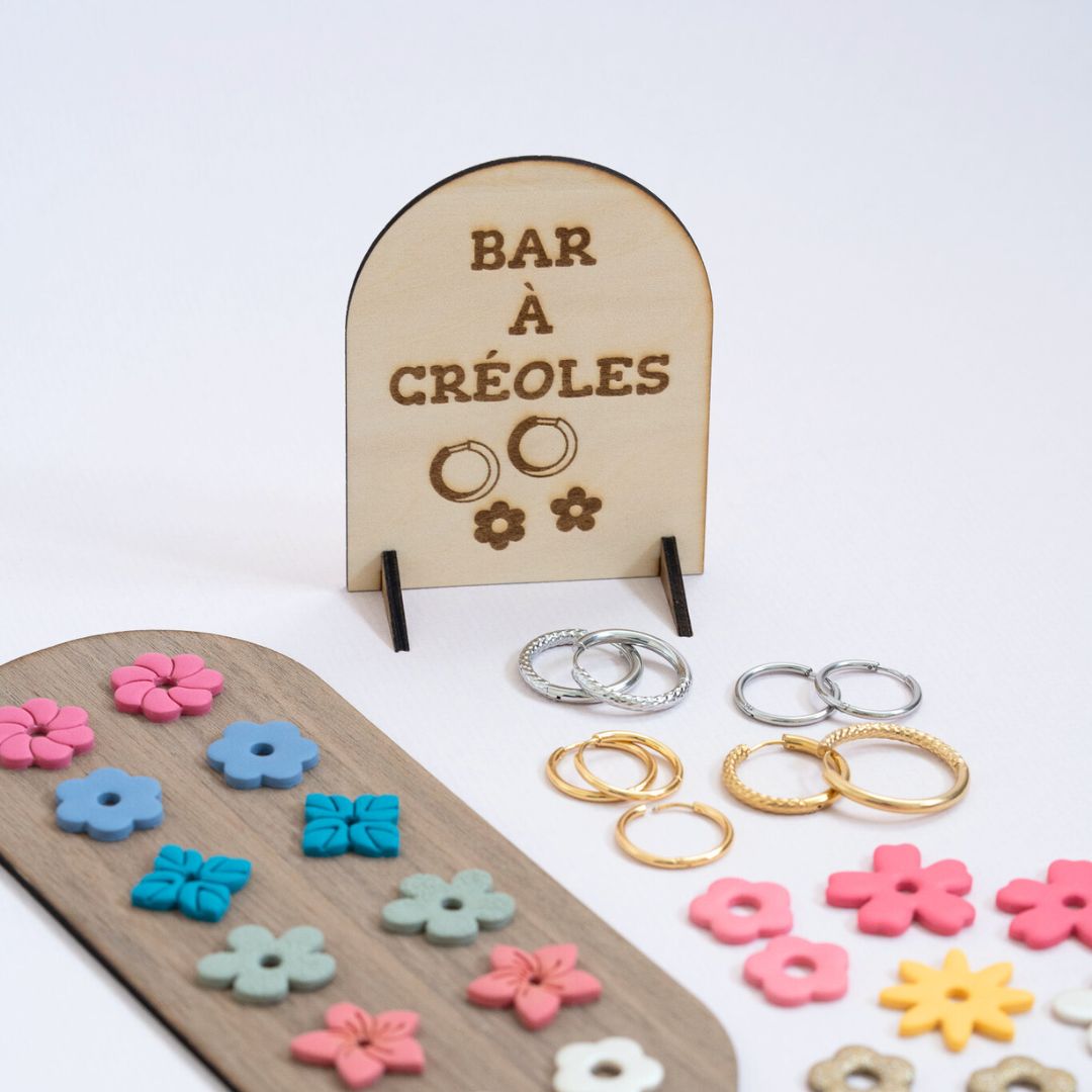 Panneau Bar à Créoles en bois