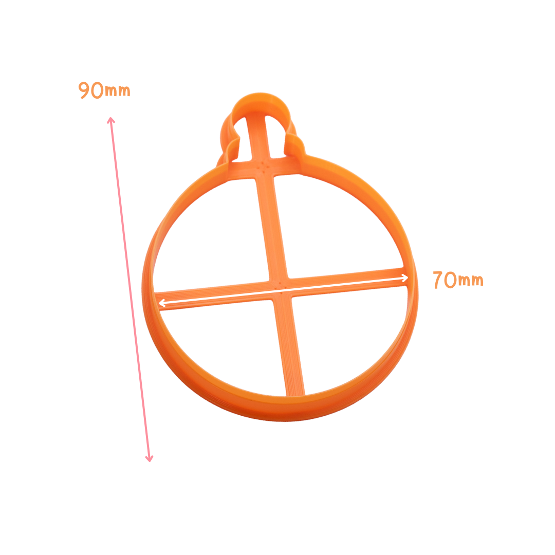 Emporte pièce Boule de Noël (adapté à l'argile)