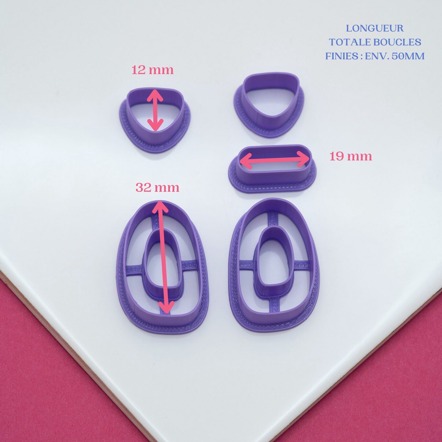 Lot de coupeurs pour boucles originales