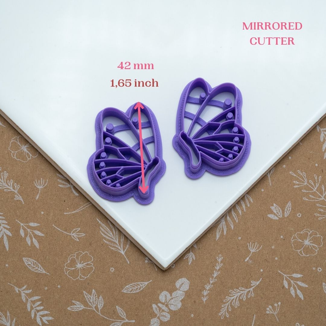 Emporte-pièces papillon profil en miroir