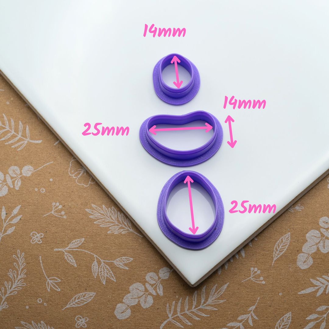 Set d'emporte-pieces formes abstraites