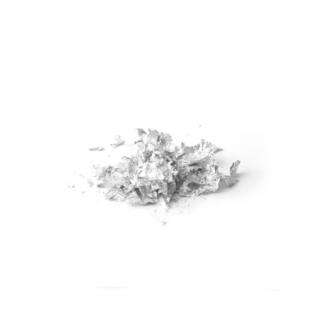 Flocons de dorure argentés - 1g