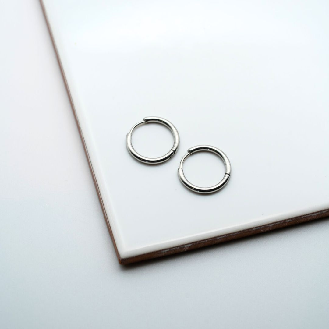 Créoles lisses 18mm (x2)