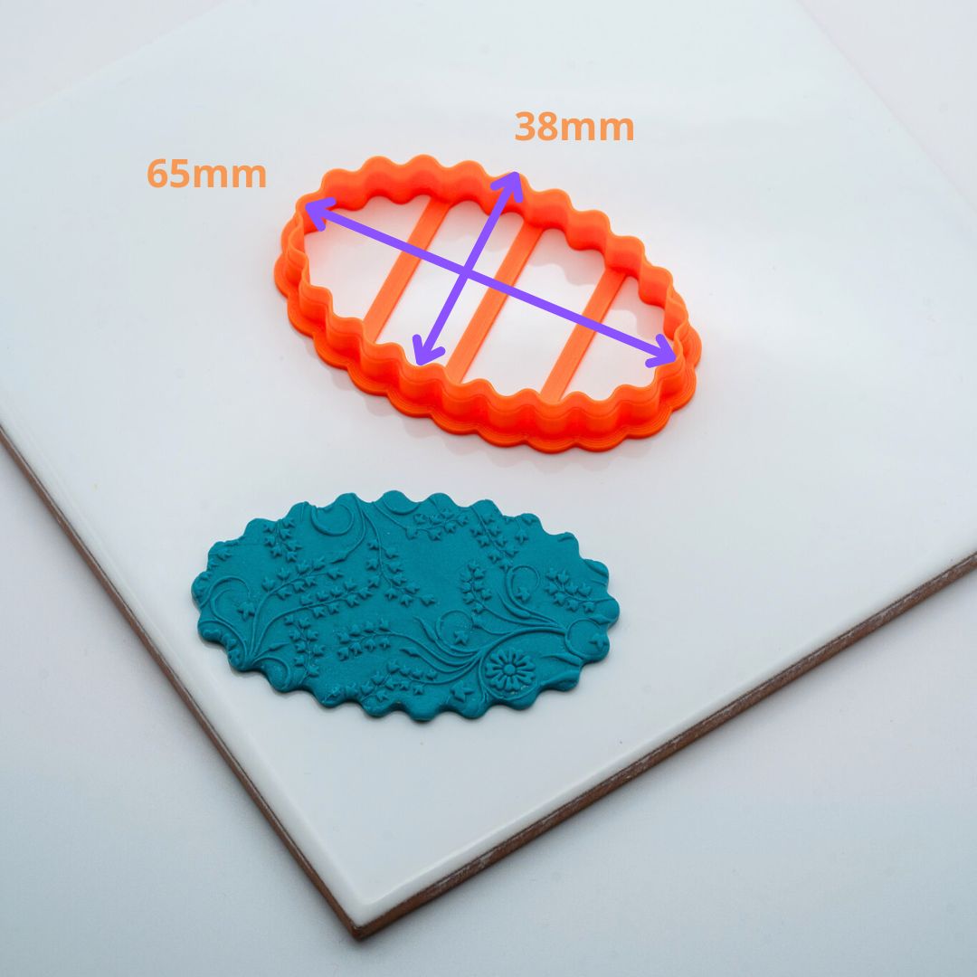 Emporte-piece barrette Ovale Feston