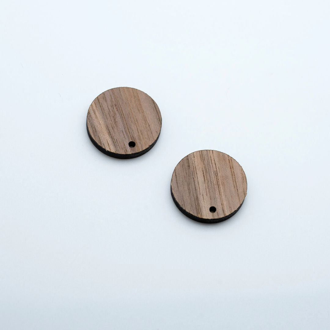 Puces en bois rondes (x6)