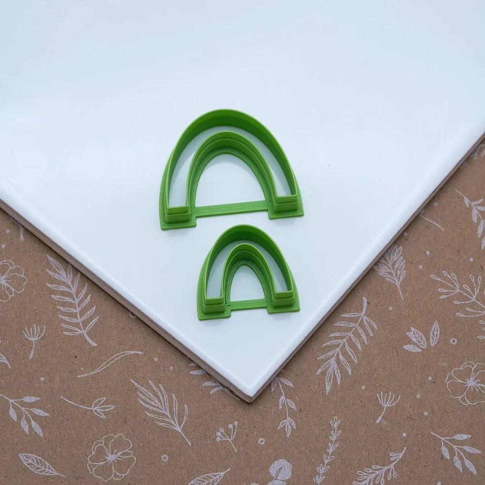 Emporte-pièce double arche pour bijoux en argile polymère