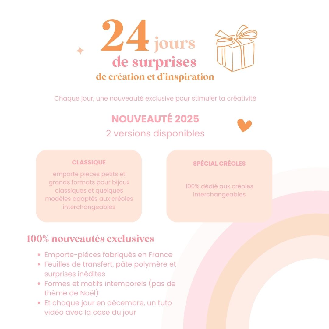 CALENDRIER DE L'AVENT PATE POLYMÈRE