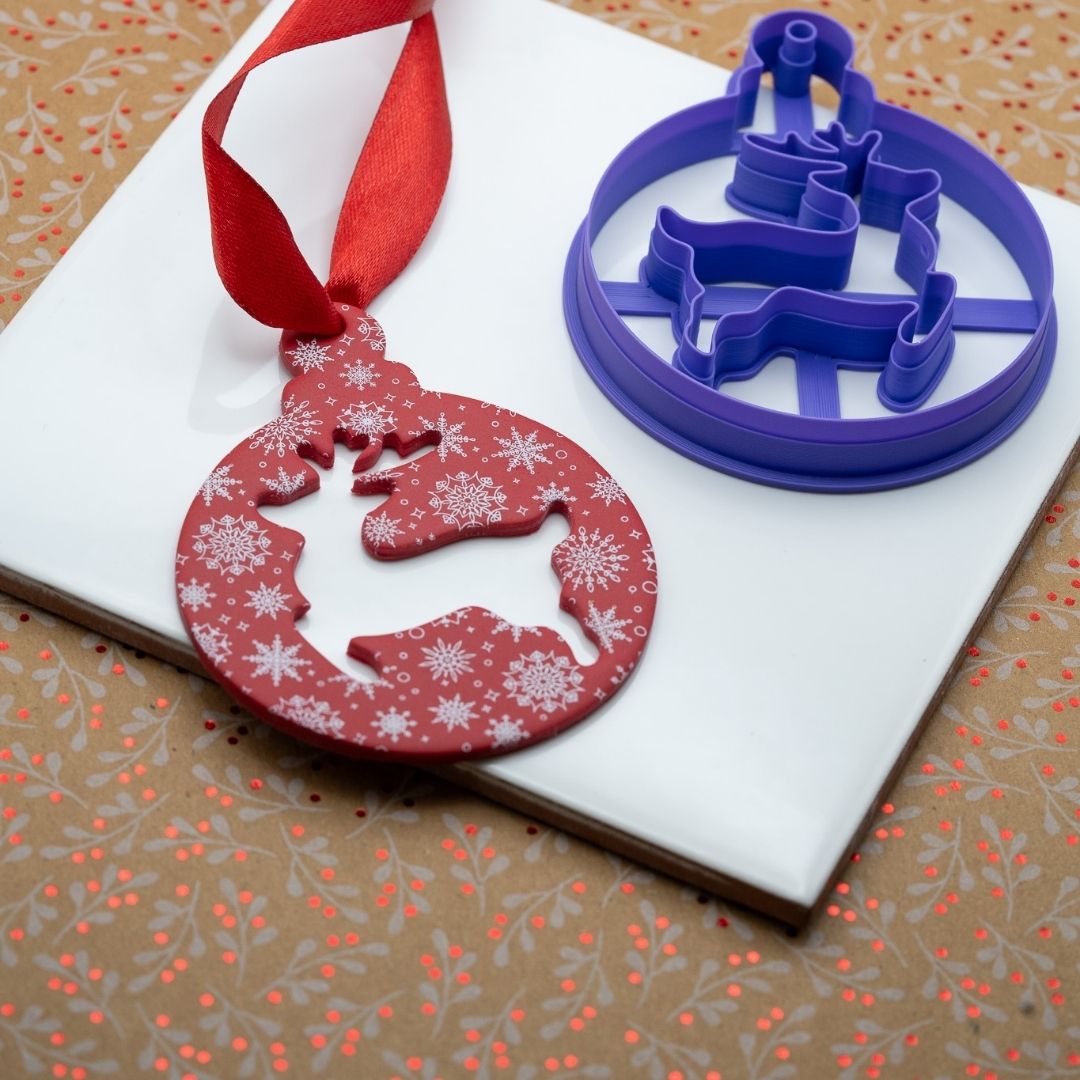Emporte-pièce Boule de Noël Renne pour décoration