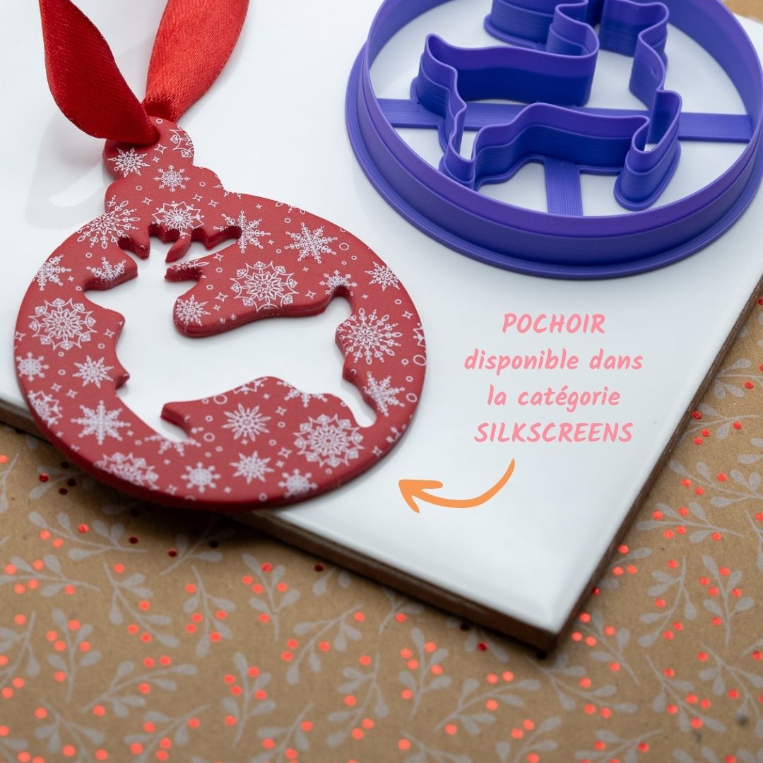 Emporte-pièce Boule de Noël Renne pour décoration