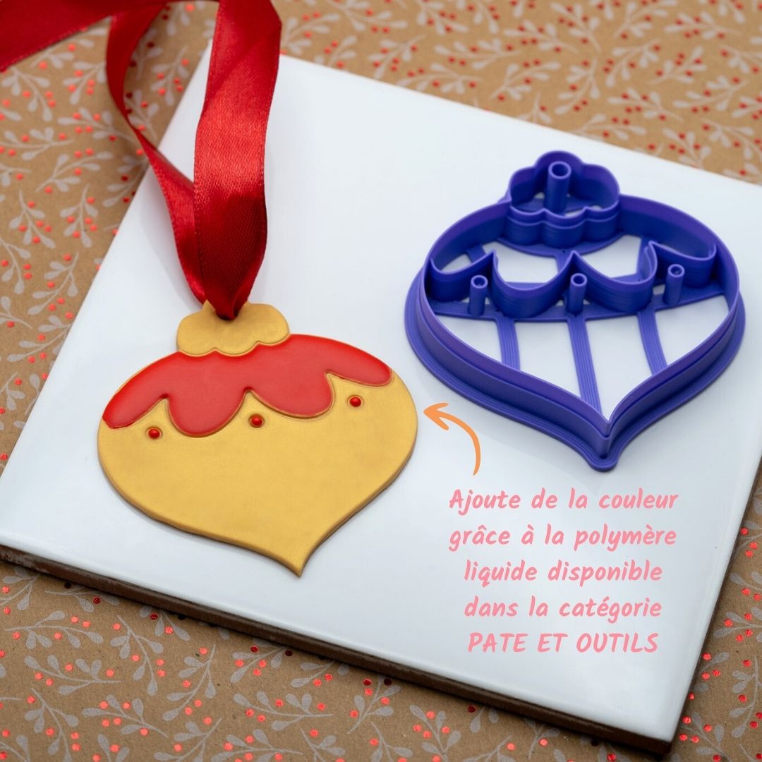 Emporte-pièce Boule de Noël rétro pour décoration