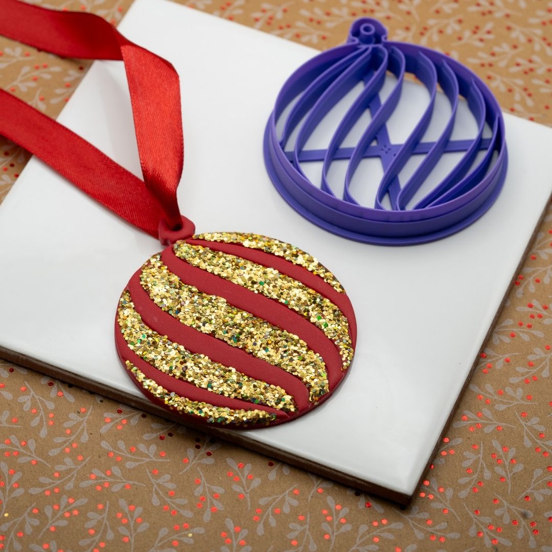 Emporte-pièce Boule de Noël détaillée pour décoration