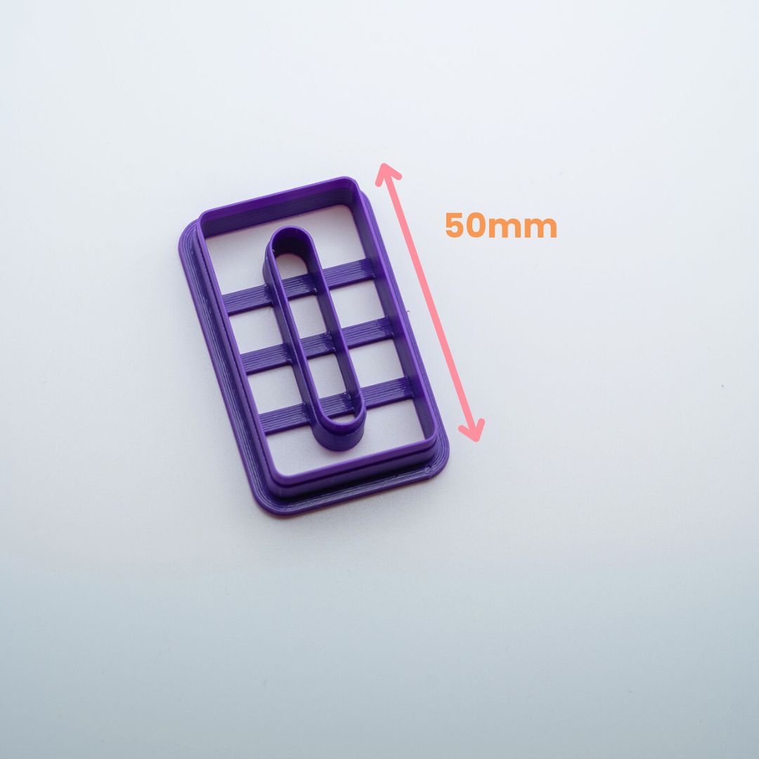 Emporte-pièce rectangle rétro