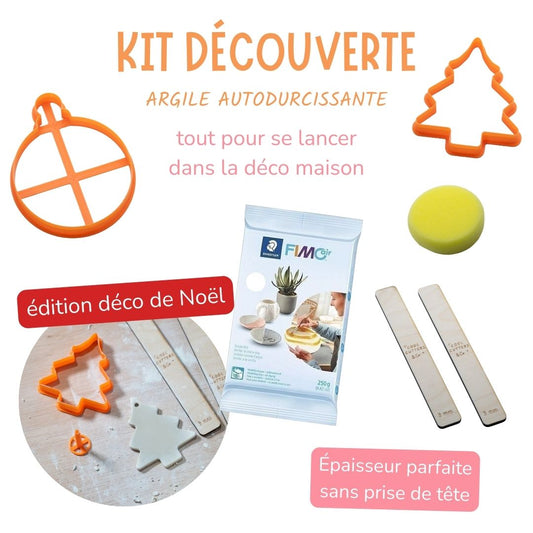Kit découverte – Crée avec l’argile autodurcissante (FIMO Air + accessoires inclus)