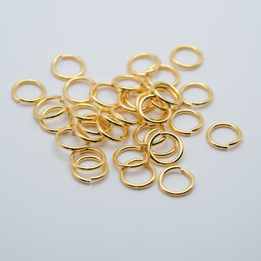 Anneaux en laiton doré - 12x1,5mm (par 10)