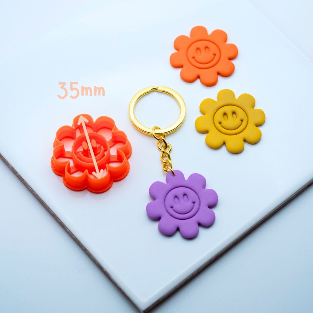 Emporte-pièce Fleur smiley