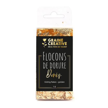 Flocons de dorure dorés - 1g