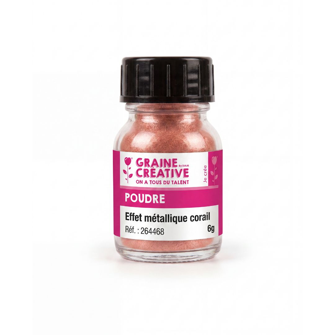 Poudre à effet métallique - Corail
