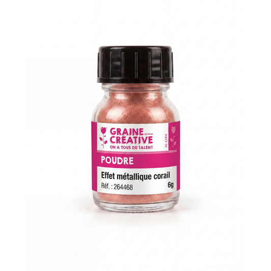 Poudre à effet métallique - Corail