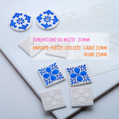 Feuille de texture pâte polymère 009