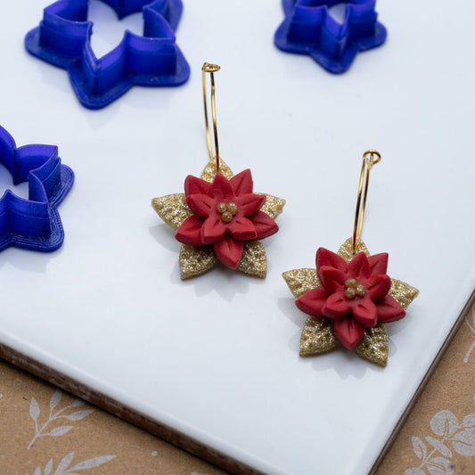 Lot d'emporte-pièces pour Poinsettia