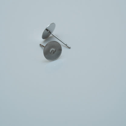 Supports clous d'oreilles acier inoxydable - 8mm (x10)