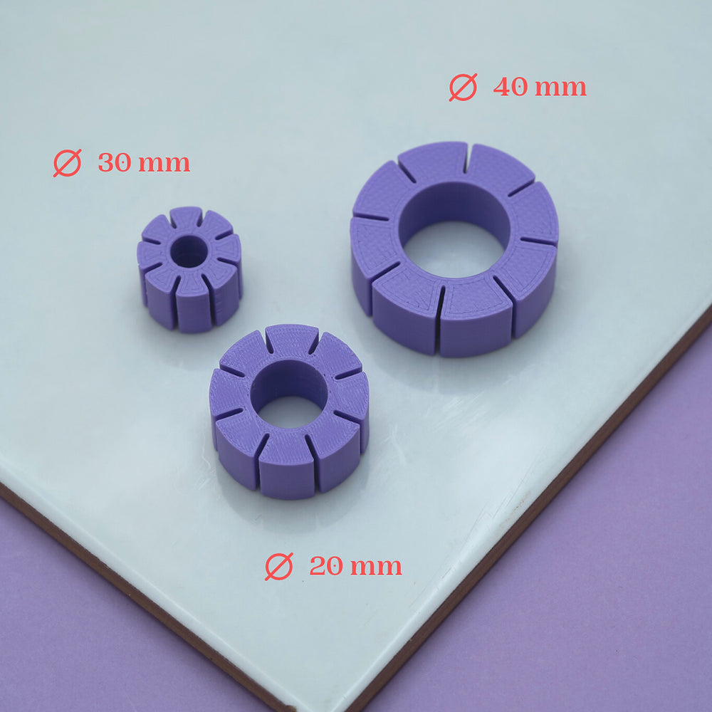 Outils pour fabrication de créoles en argile polymère