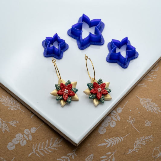 Lot d'emporte-pièces pour Poinsettia