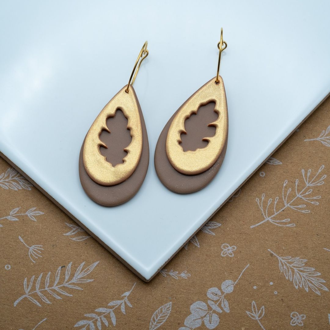 Emporte-pièces feuille d'automne ajourée (set de 3pcs)