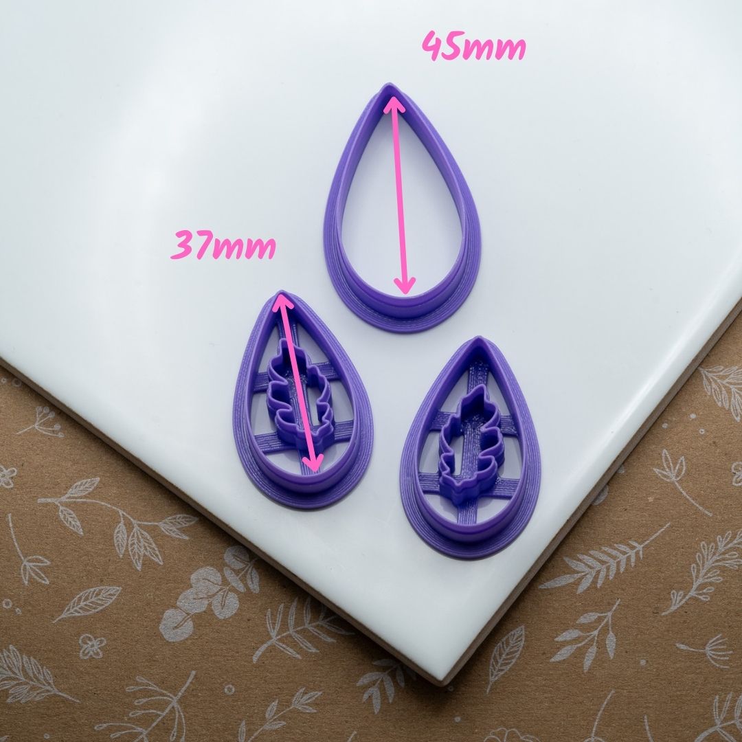 Emporte-pièces feuille d'automne ajourée (set de 3pcs)