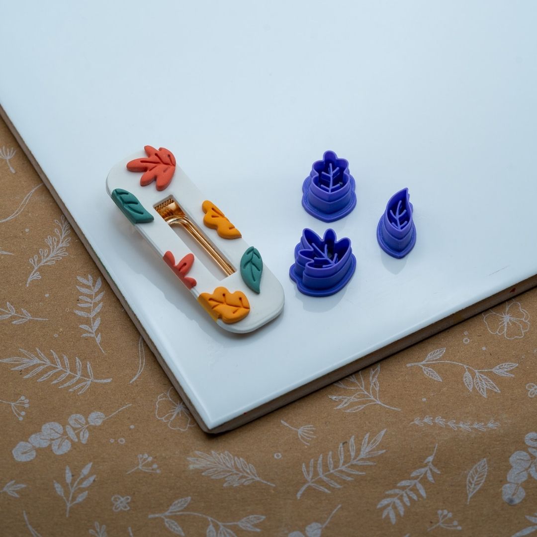 Emporte-pièce micro feuilles pour créations en pâte polymère