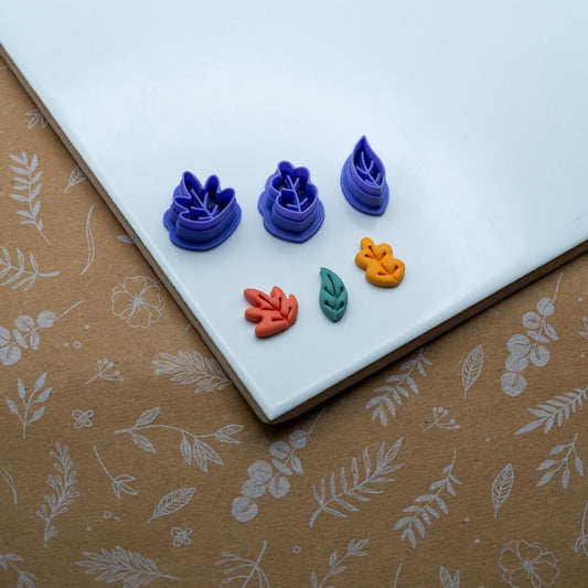 Emporte-pièce micro feuilles pour créations en pâte polymère
