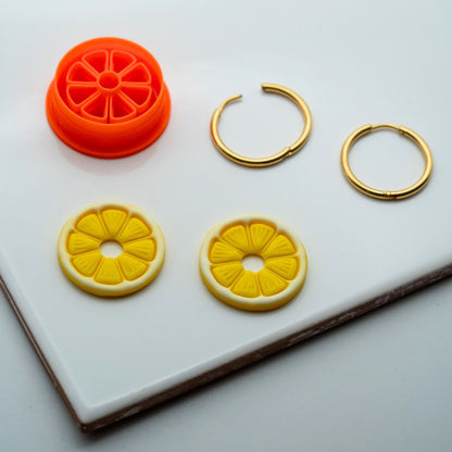 Emporte-pièce Rondelle Agrume pour créoles