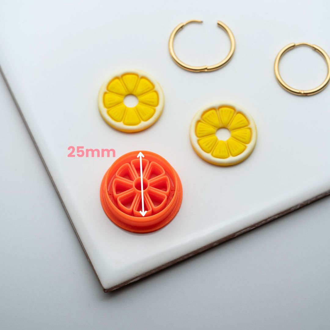 Emporte-pièce Rondelle Agrume pour créoles