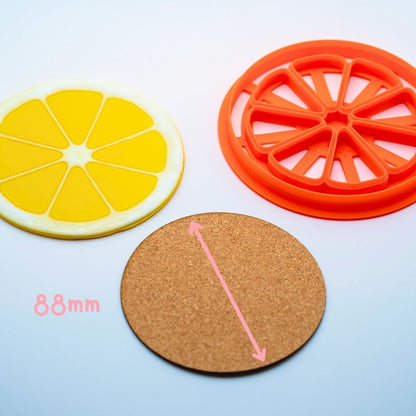 Dessous de verre en liège à coller - Rond 10cm