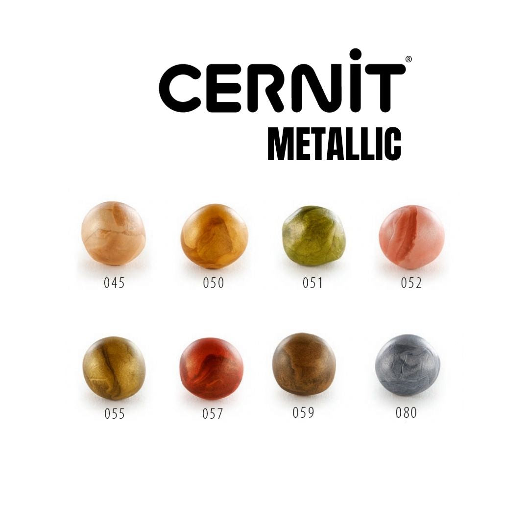 Pâte Cernit Metallic – Argent (n°80)