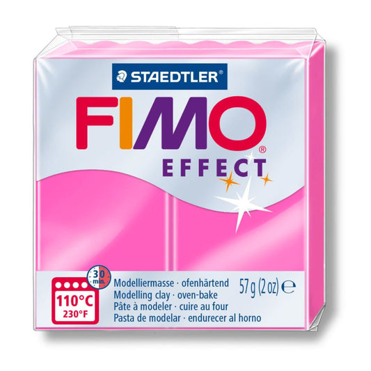 Pâte Fimo Effect 57g Néon Rose (n°201)