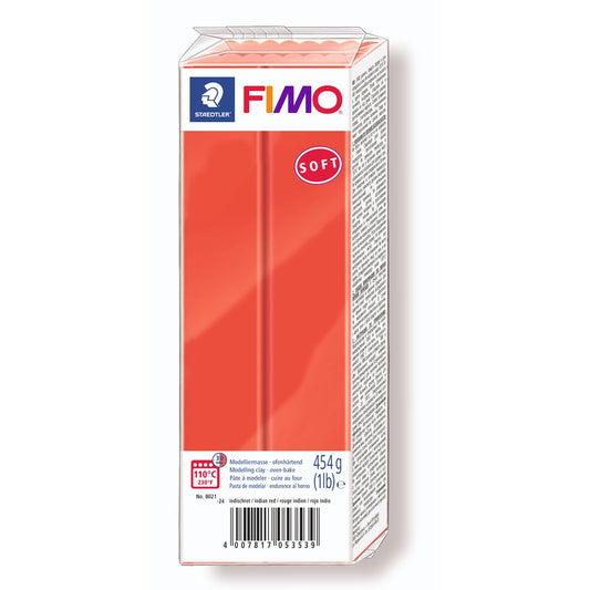 Pâte Fimo Soft 454g Rouge Indien (n°24)