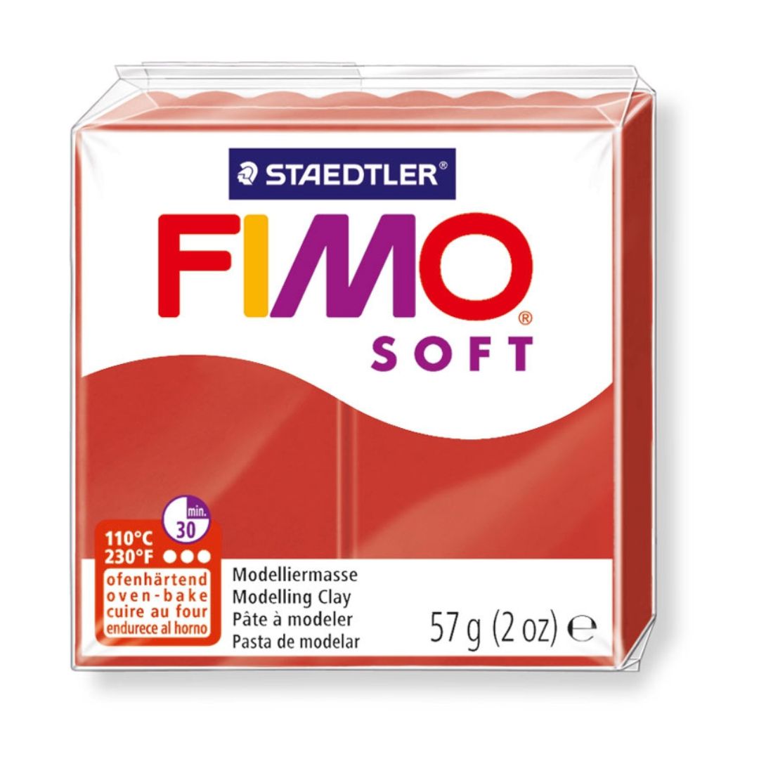 Pâte Fimo Soft 57g Rouge Noël (n°2)