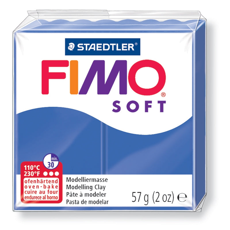 Pâte Fimo Soft 57g Bleu Brillant (n°33)