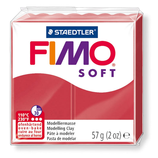 Pâte Fimo Soft 57g Cerise (n°26)