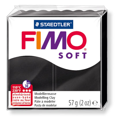 Pâte Fimo Soft 56g Noir (n°9)