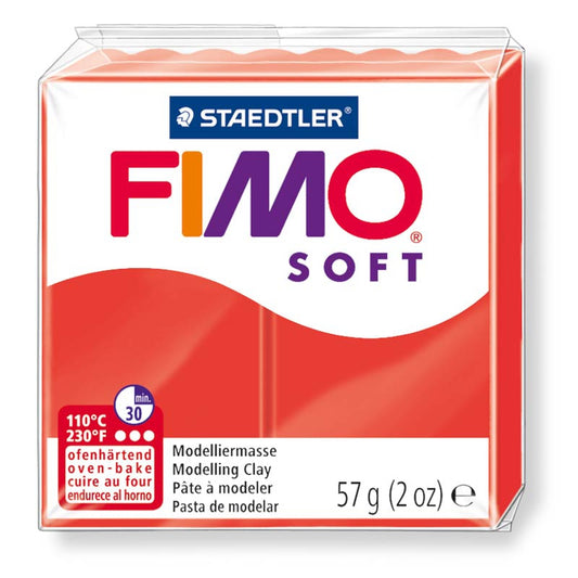 Pâte Fimo Soft 57g Rouge Indien (n°24)