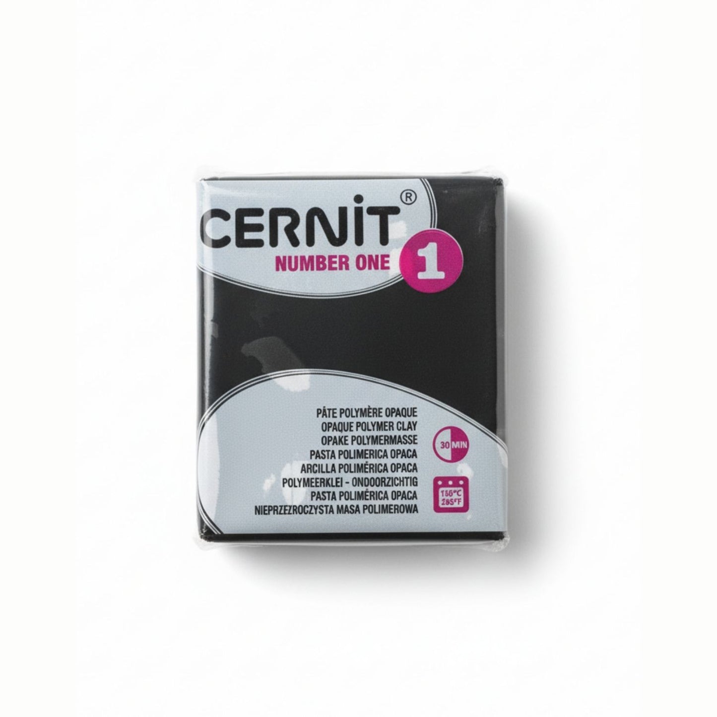 Pâte Cernit Number One – Noir (n°100)