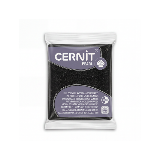 Pâte Cernit Pearl – Noir (n°100)