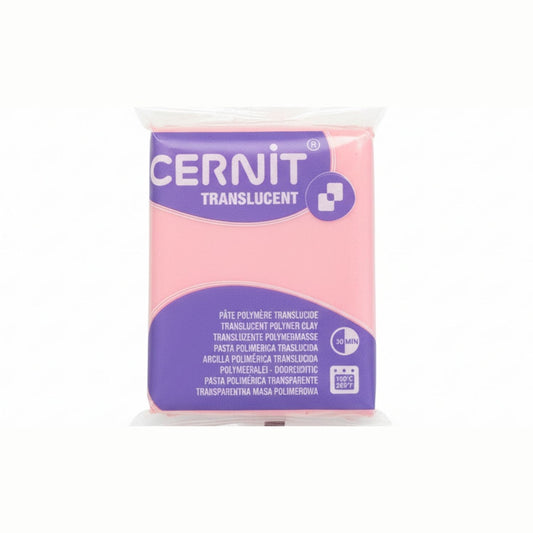 Pâte Cernit Translucent 56g - Quartz Rose (n°477)