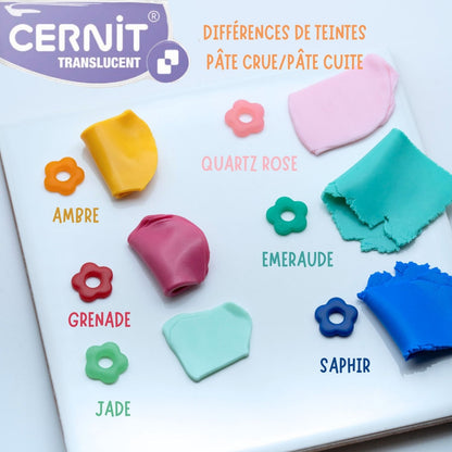Pâte Cernit Translucent 56g - Saphir (n°275)