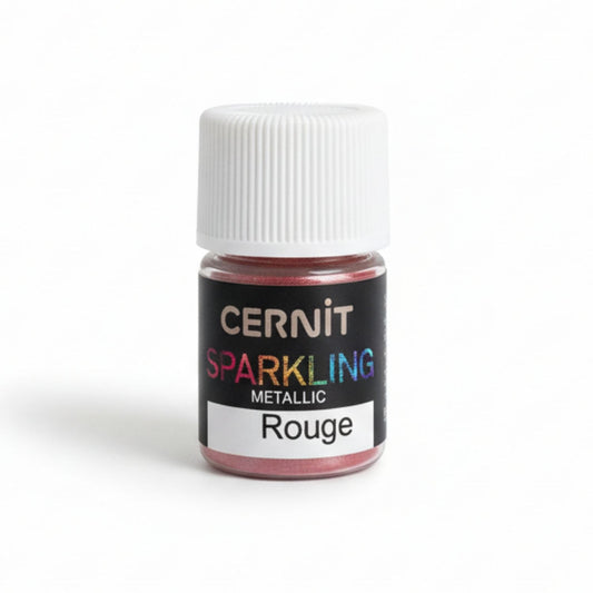 Poudre de mica Cernit Sparkling - Metallic Rouge N°400